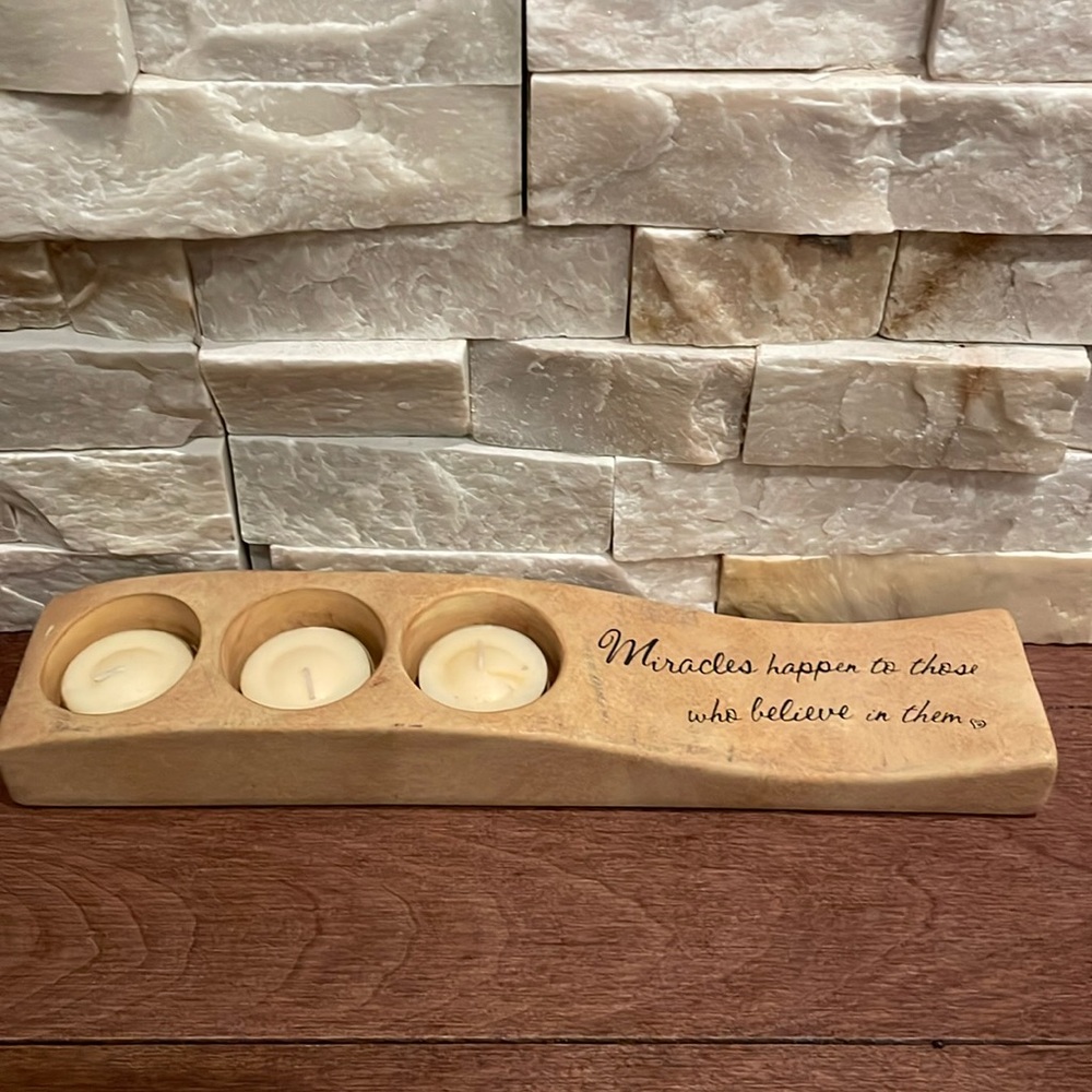 Miracles Trio Tea Light Holder